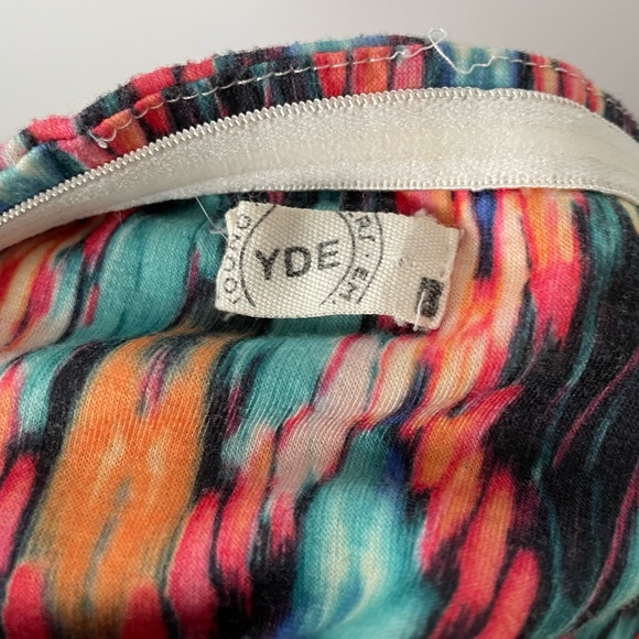 YDE Multi Coloured Abstract Strapless Maxi Dress with Braided Detail Size Medium - Picture 11 of 11